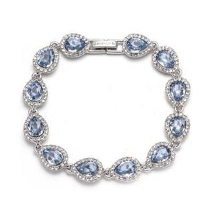 Givenchy Pale Blue CZ pear Tennis Bracelet ✨️ NWOT